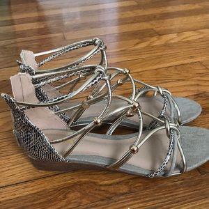 Aldo gold women’s sandals, size 9
